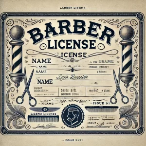 Licencia y Certificacion Barbero